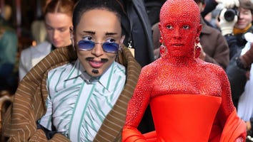Doja Cat Stuns in Crystals and Facial Hair at Paris Fashion Week